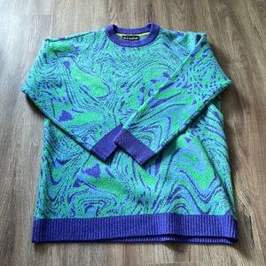 WILDFANG x BP - Abstract Sweater Pullover - Multicolor Sweater - Women’s Small